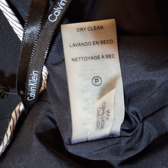 NWT CALVIN KLEIN NAVY ZIPPERED SLITTED ABOVE KNEE PENCIL SKIRT - Picture 9 of 10